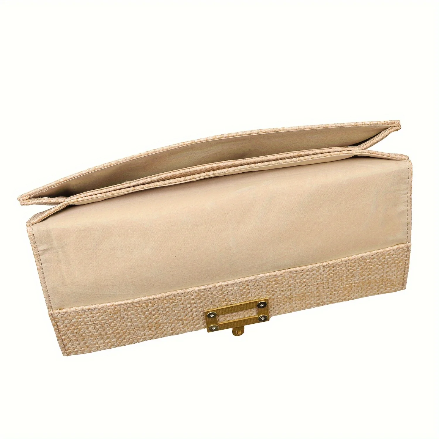 Geometric Buckle Faux Leather Clutch: Evening & Daily Handbag