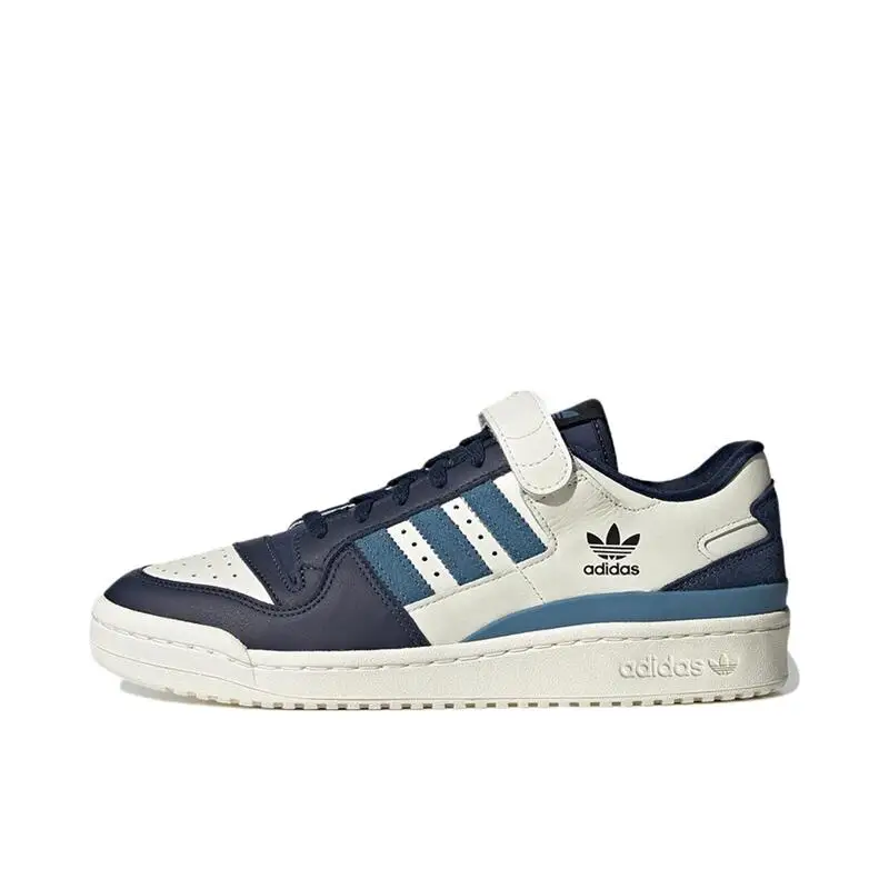 Adidas Origins FORUM 84 Low Leather Suede Low Top Board Shoes for Men and Women, Hidden Blue