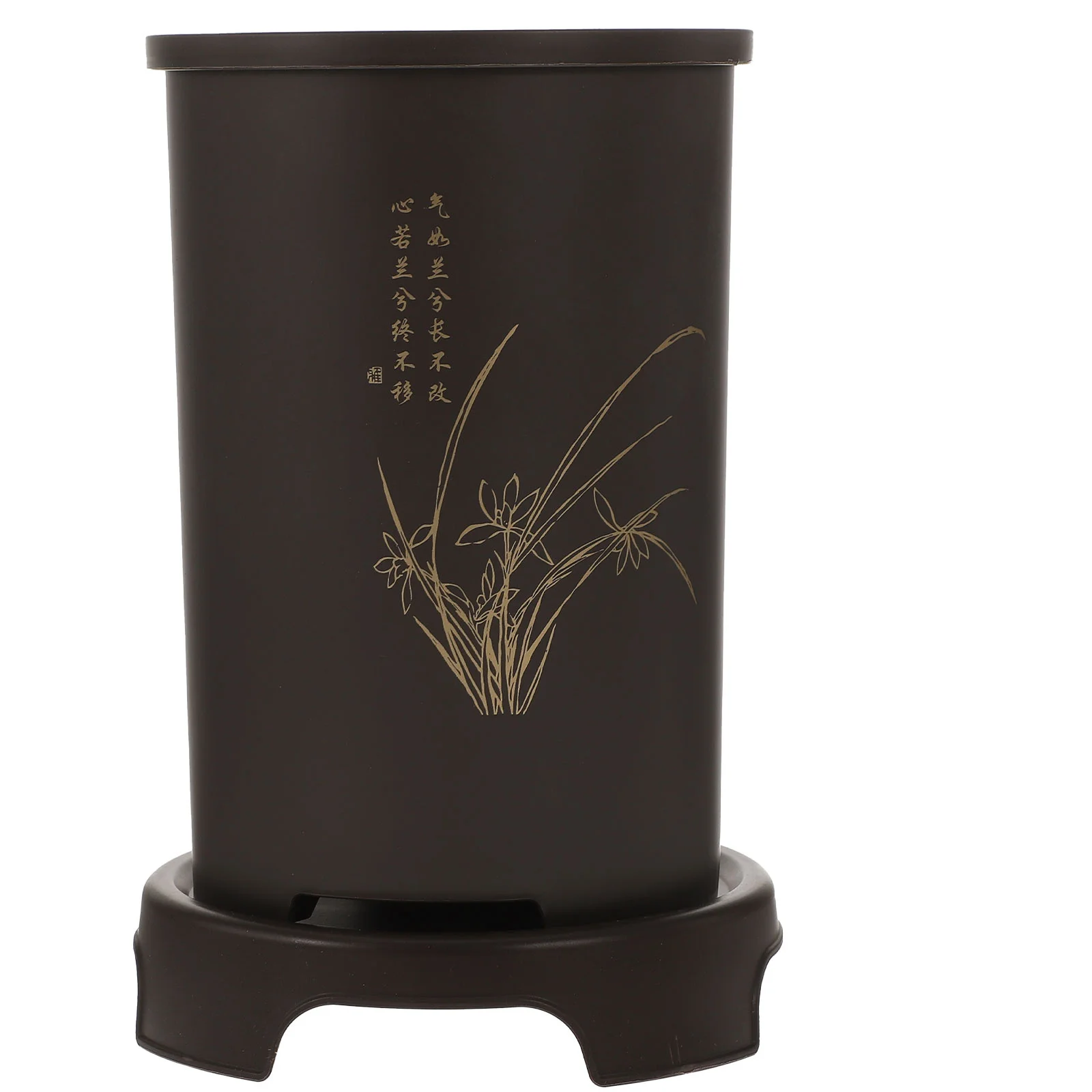 

1Set Resin Orchid Planter Pot Premium Flower Planting Holder with Tray for Indoor Outdoor Garden Decorative Use