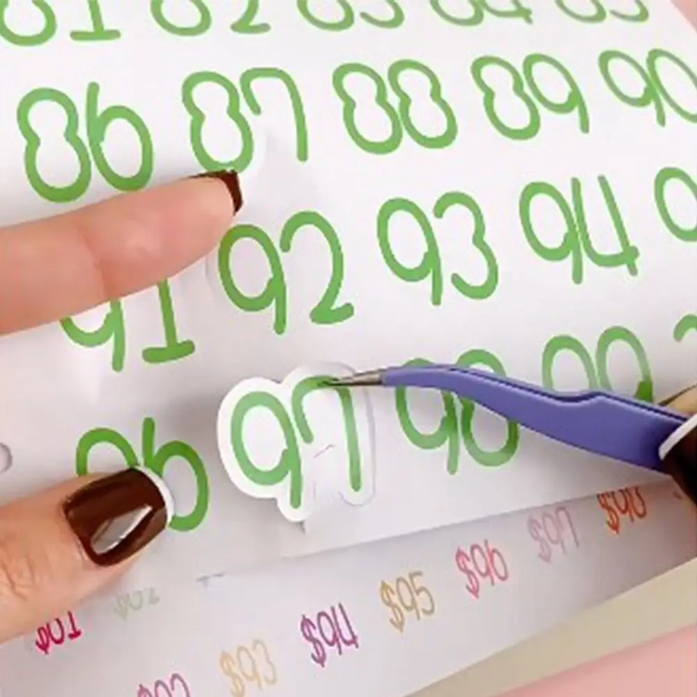 A5 Size 100 Envelope Challenge Notebook Colorful Cash Envelopes Money Saving Challenge Save Money Cash Budget