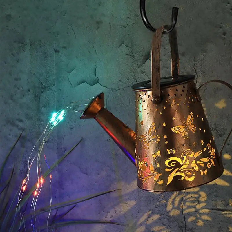 

Iron Water Can Light Waterproof Art Light For Pavilions Decoration Courtyard Decoration Light Flowing With Iron Kettle Lights