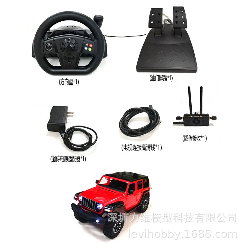 Visualizzazione in prima persona Telecamera ad alta definizione Telecomando per auto RC Veicolo fuoristrada Simulazione tavolo di sabbia Controllo volante