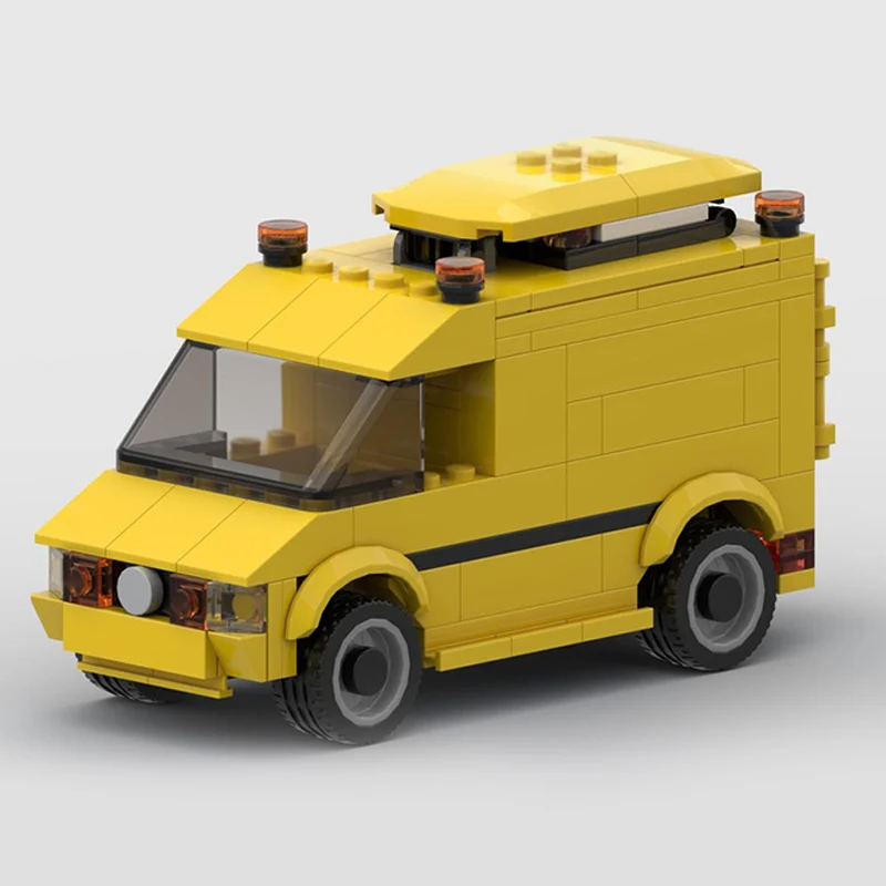 

City Car Model MOC Building Bricks BF3 City Commercial Vehicle Modular Technology Children Holiday Gifts Assemble Toys Suit