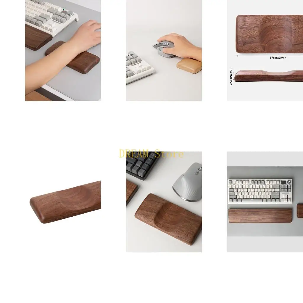 Retro Wooden Wrist Cushion For Mouse Comfortable Hand Rest For Work And Play Best Sale