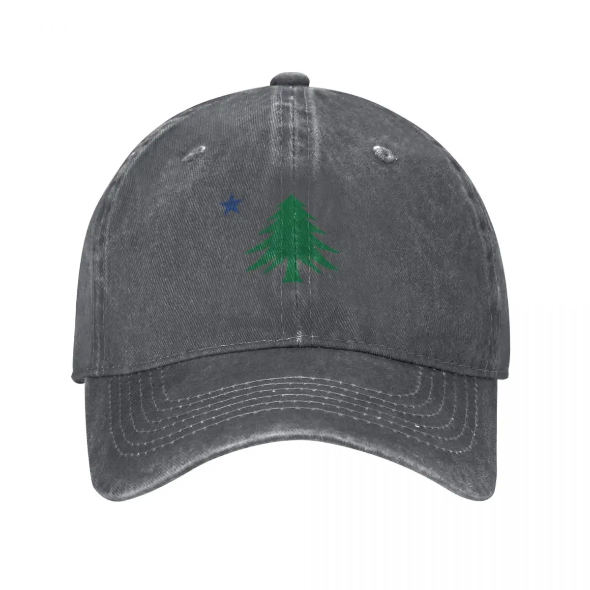 

Maine 1901 Original Tree and Star Flag Baseball Cap Custom Cap Cosplay Thermal Visor beach hat Women Men's