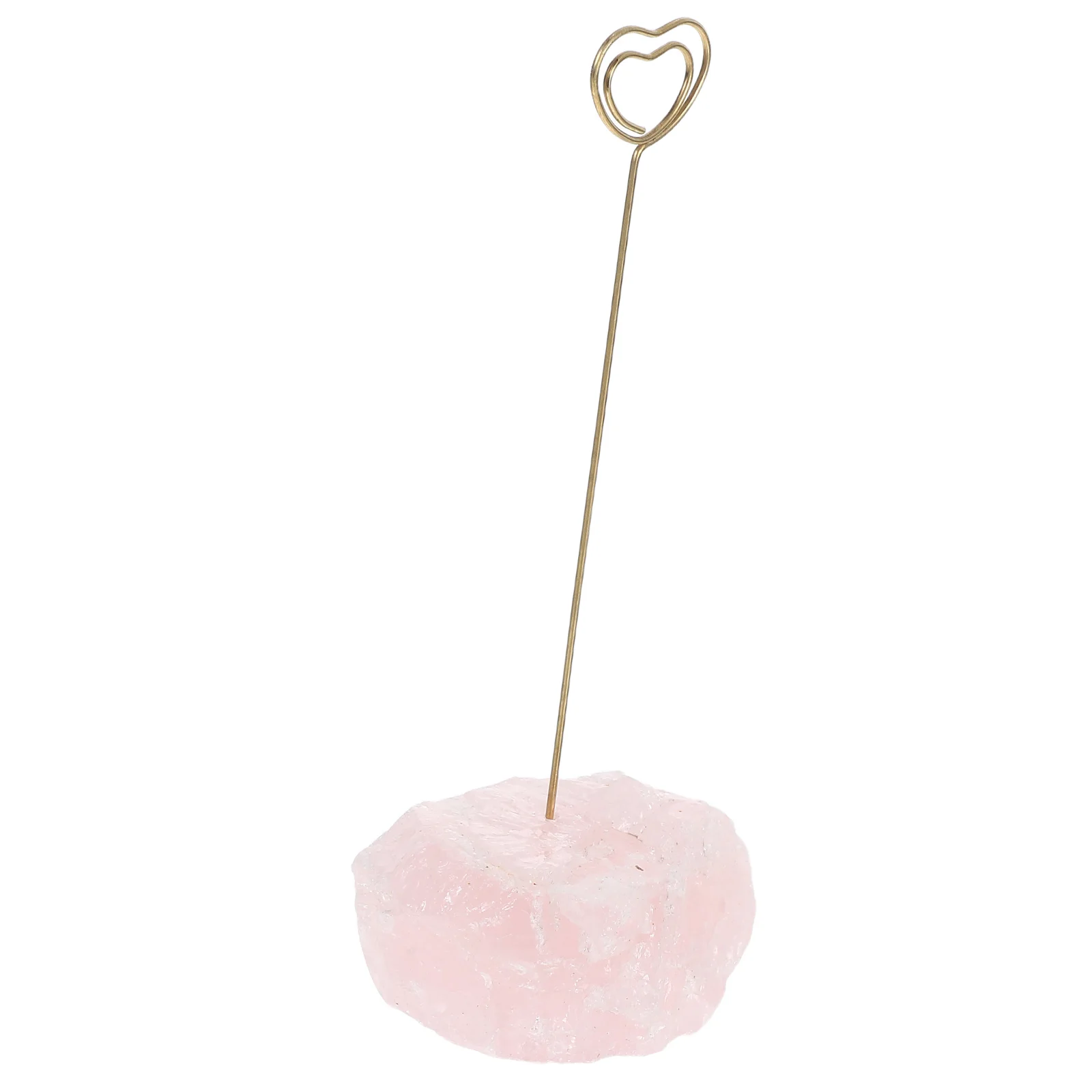 

Raw Stone Crystal Holder Picture Memo Card Women Natural Craftsmanship Materials Practical Occasions Good