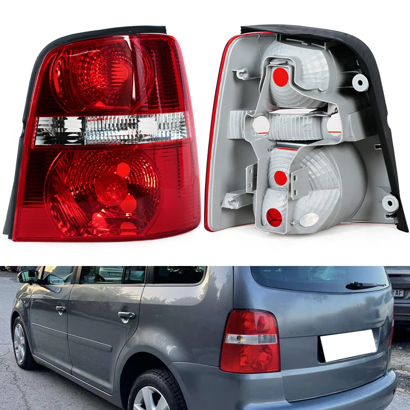 

For Volkswagen VW Touran 2004 2005 2006 2007 Car Rear Tail Light Tail Lamp Housing Cover Brake Light Cover Shell Without Bulbs