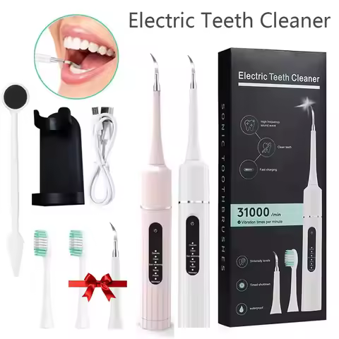 Sonic Electric Teeth Cleaner Dental Calculus Remover Whitening Waterproof Tartar Oral Care Sonic Toothbrush