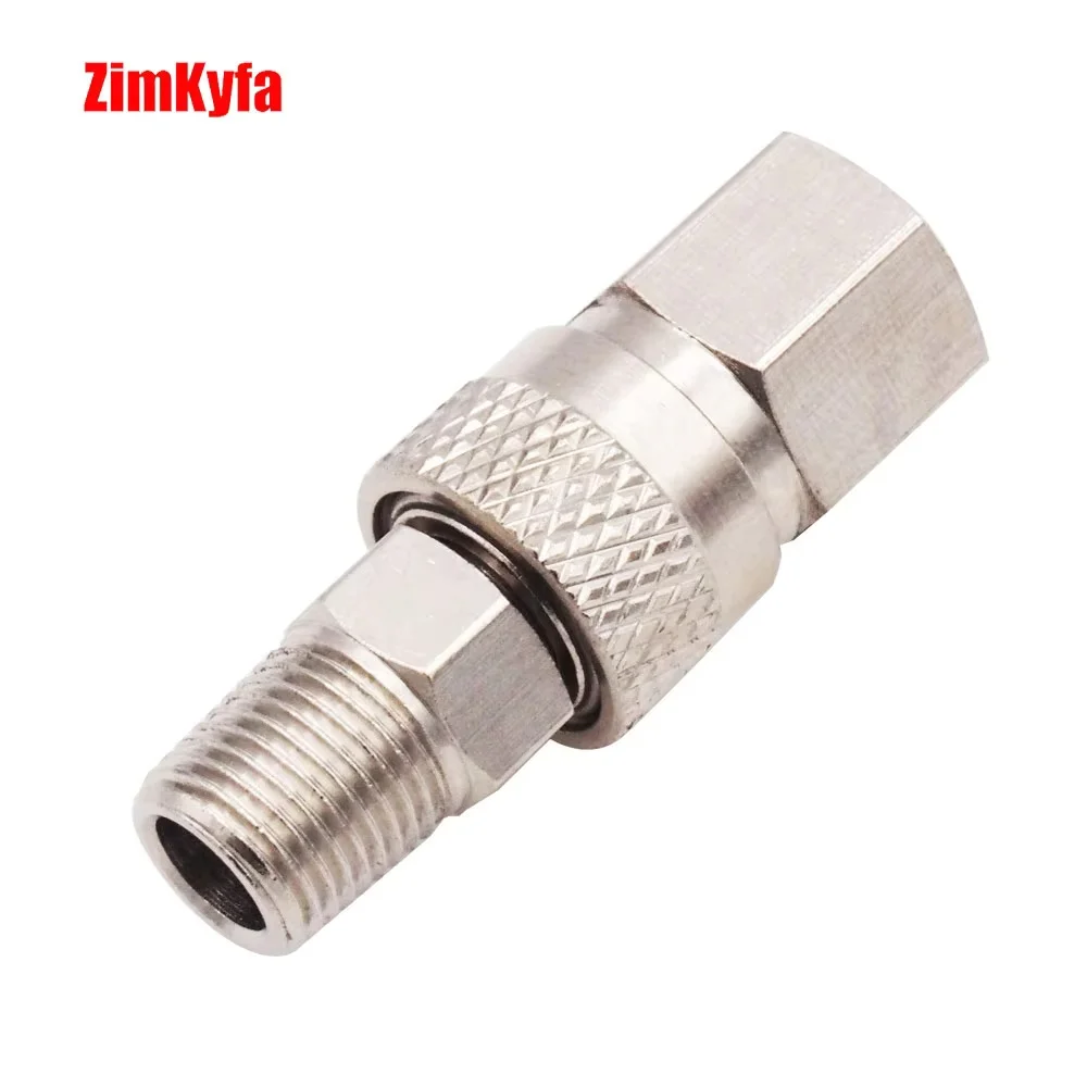 SS High Pressure 3000psi/350Bar 8mm Quick Connect Release Disconnect Coupler Fitting Male & Female Kits 1/8