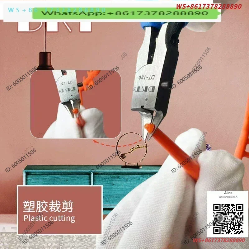 DKT Electronic Scissors Nozzle pliers 4 inch 5 inch Diagonal nose pliers Diagonal nose pliers 6 inch precision plastic scissors