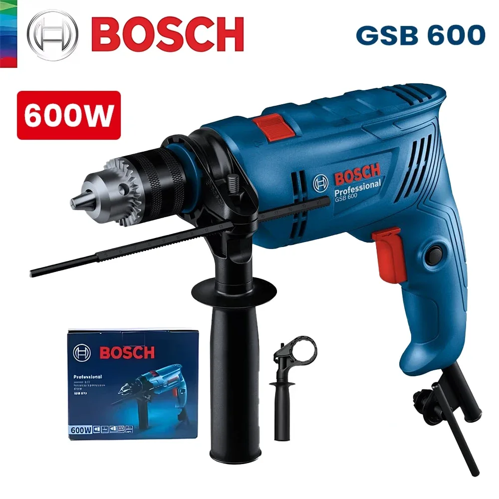 BOSCH GSB 600 Impact Drill Hand Drill 600 Watt Plug-in Home Decoration Multifunctional Electric Tool