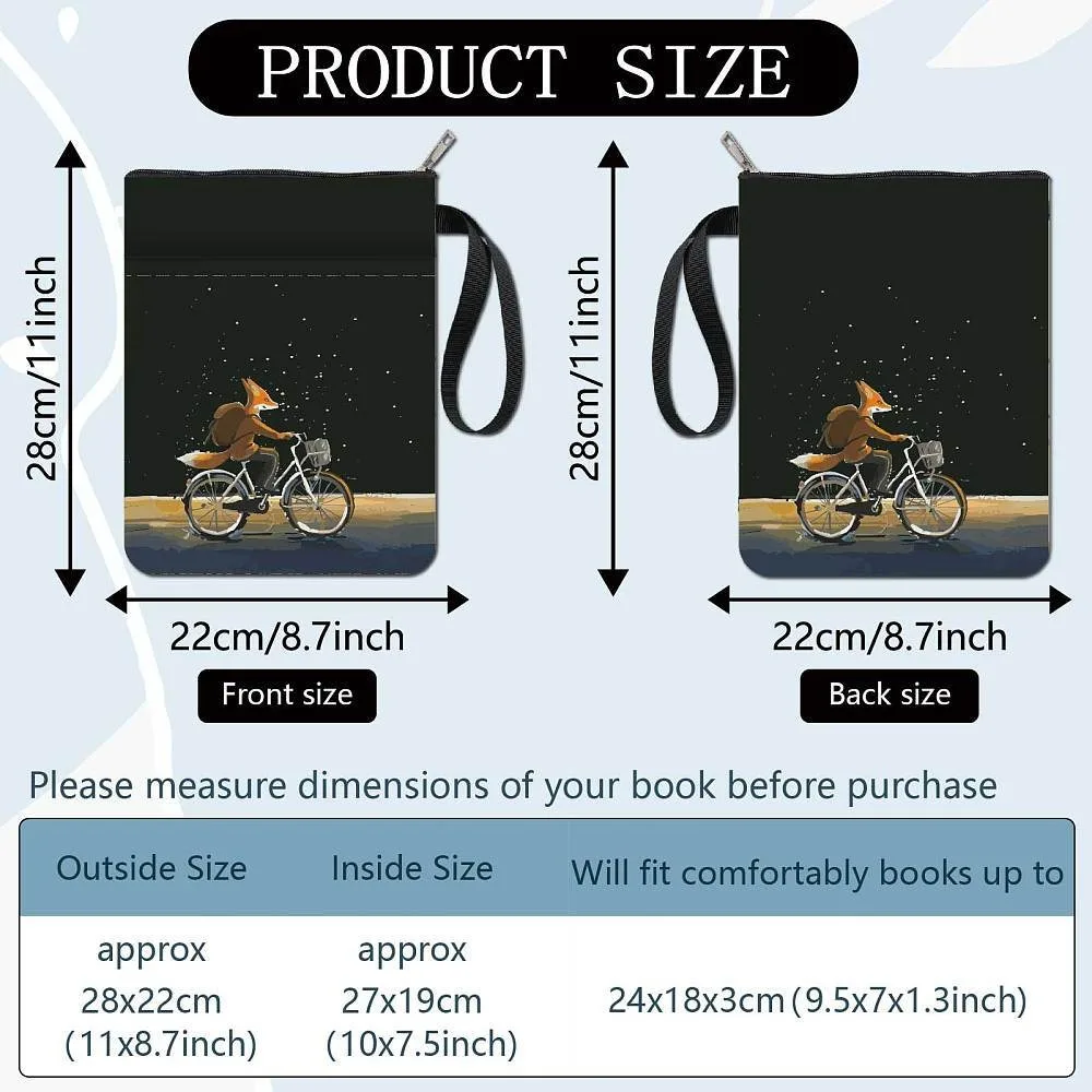 Cloth Book Cover Notebook Wraps Rectangle Fox 280x220mm