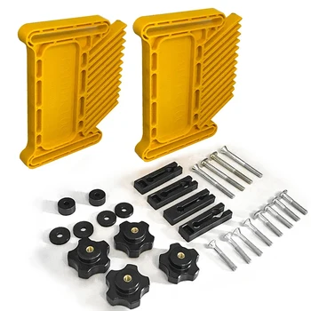 Multi-Purpose Feather Loc ชุด Double Featherboards Miter Gauge Slot สําหรับงานไม้แกะสลักเครื่องงานไม้ DIY เครื่องมือ