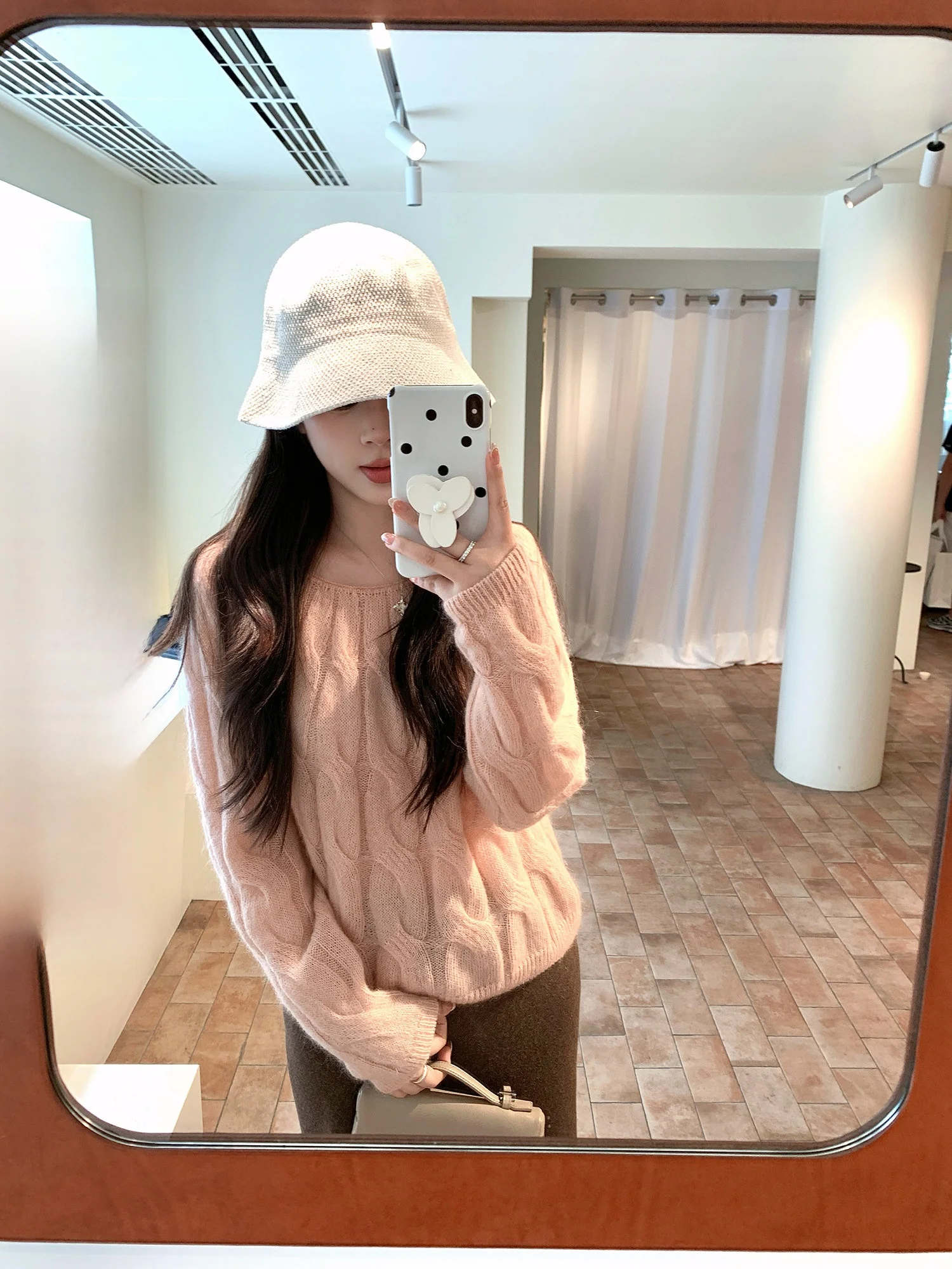 

High Proportion Wool And Camere Mixed New Super Color Sweater Casual Loose Fit Long Sve round Ne Warm Thermal Women's ...