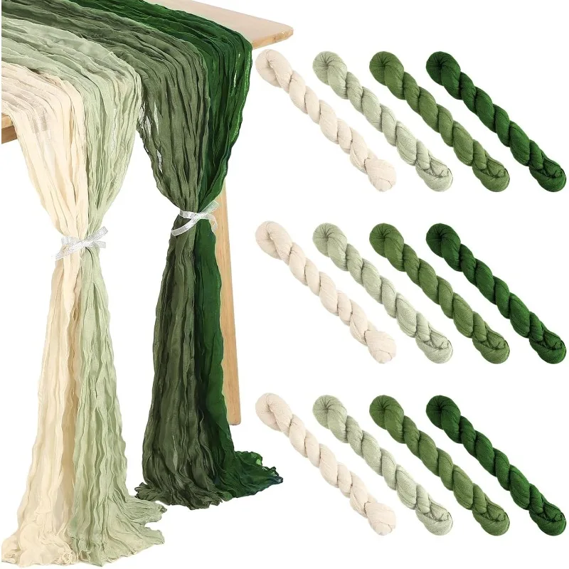 Twist Ruffled Table Runner Pleated Napkin Wedding Party Shooting Background Tablecloth Elegant Dining Table Decor Serviette
