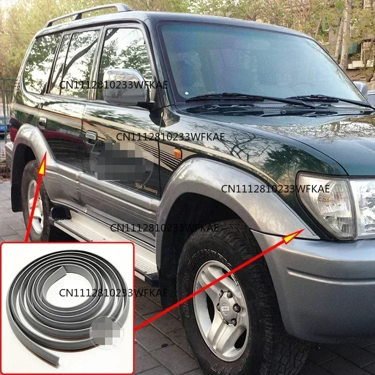 For Toyota Land Cruiser 4500 LC80 PRADO 3400 LC95 Fender Wheel Eyebrow Large Surround Edge Sealing Rubber Strip