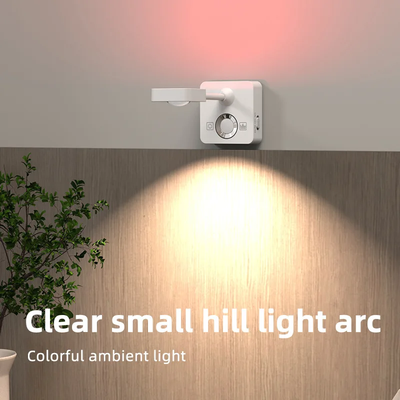 Light Motion Sensor Lamp for Ambient Illumination Night Table Lamp for Bedrooms with Sunset Light Effect and Led Lights