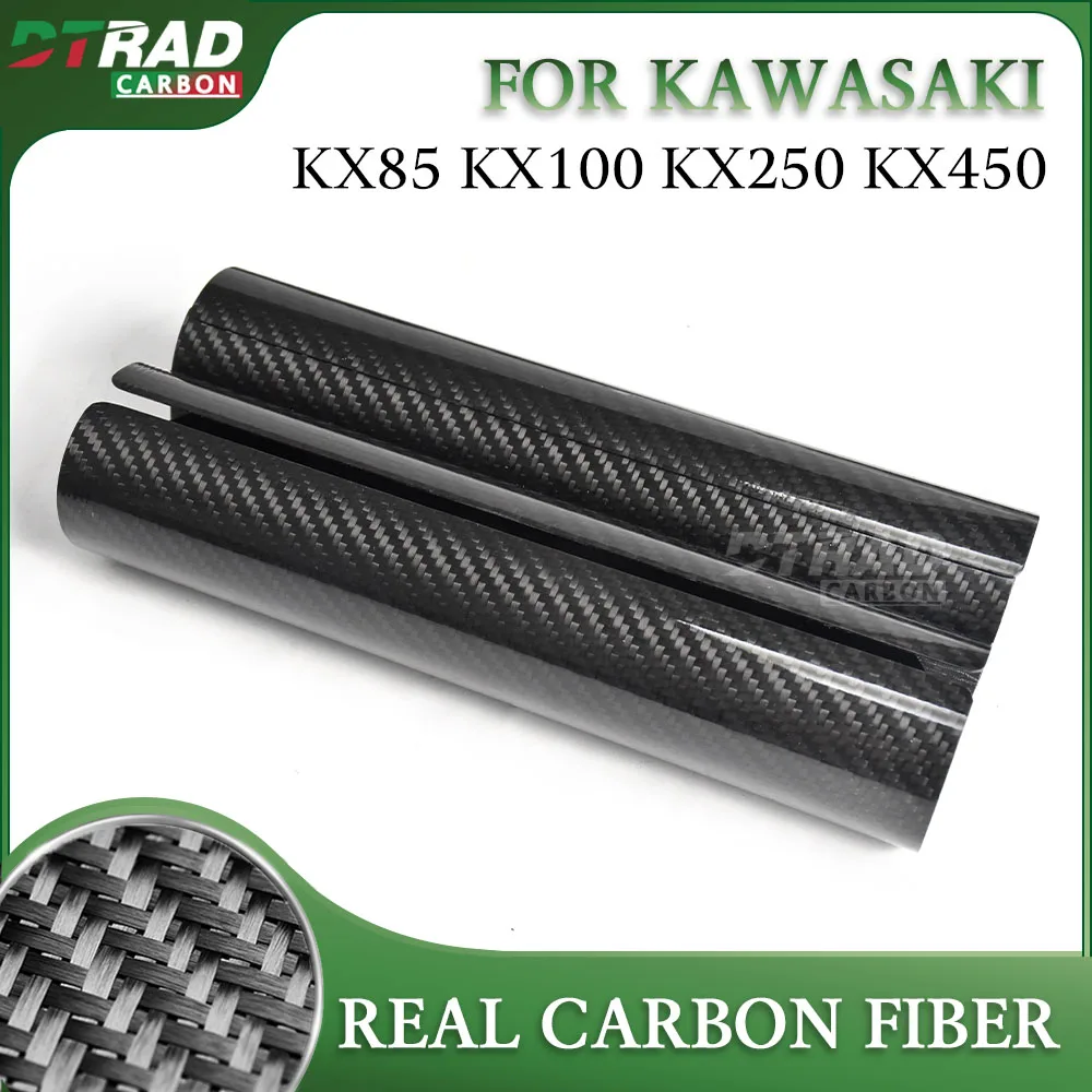 

For KAWASAKI KX85 KX100 KX250 KX450 Accessories Carbon Fiber Adjustable Front Fork Shock Guard Protector Shock Tube Fairing kit