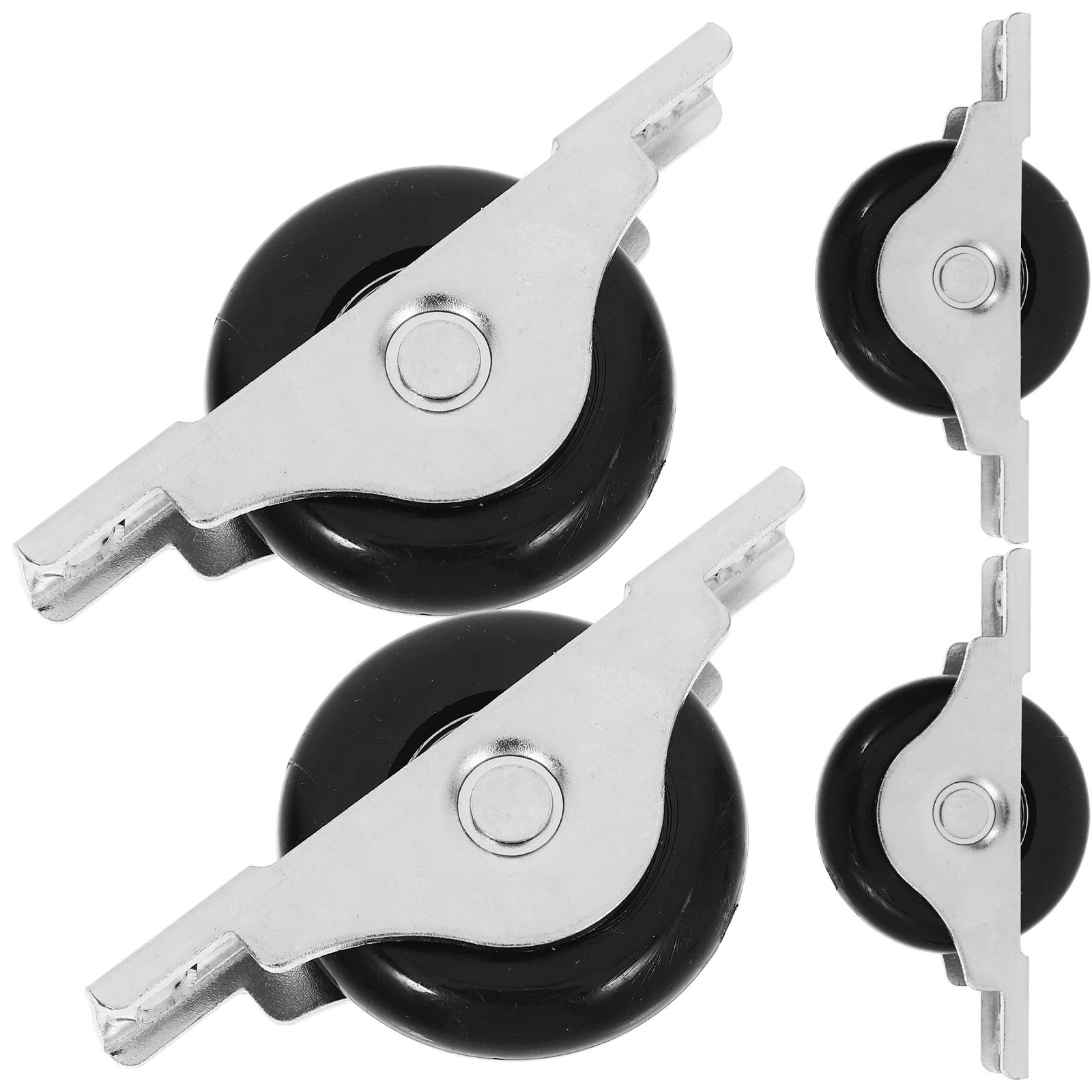 

4pcs Sliding Door Pulley Wheel for Windows 25MM White Roller 62 Long 11 Heavy Duty Replacement Gate Rollers