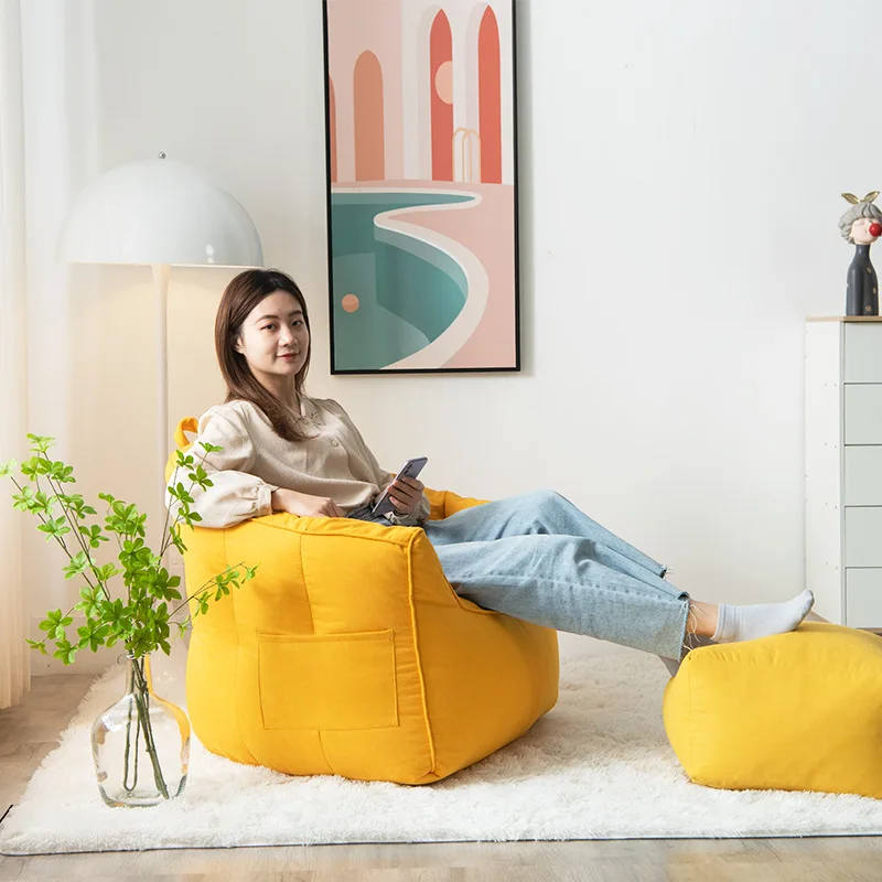 

Nordic Lazy Sofa Bean Bag Tatami Single Sofas Bedroom Leisure Creative Living Room Balcony Lazy Sofa Chair Living Room Furniture
