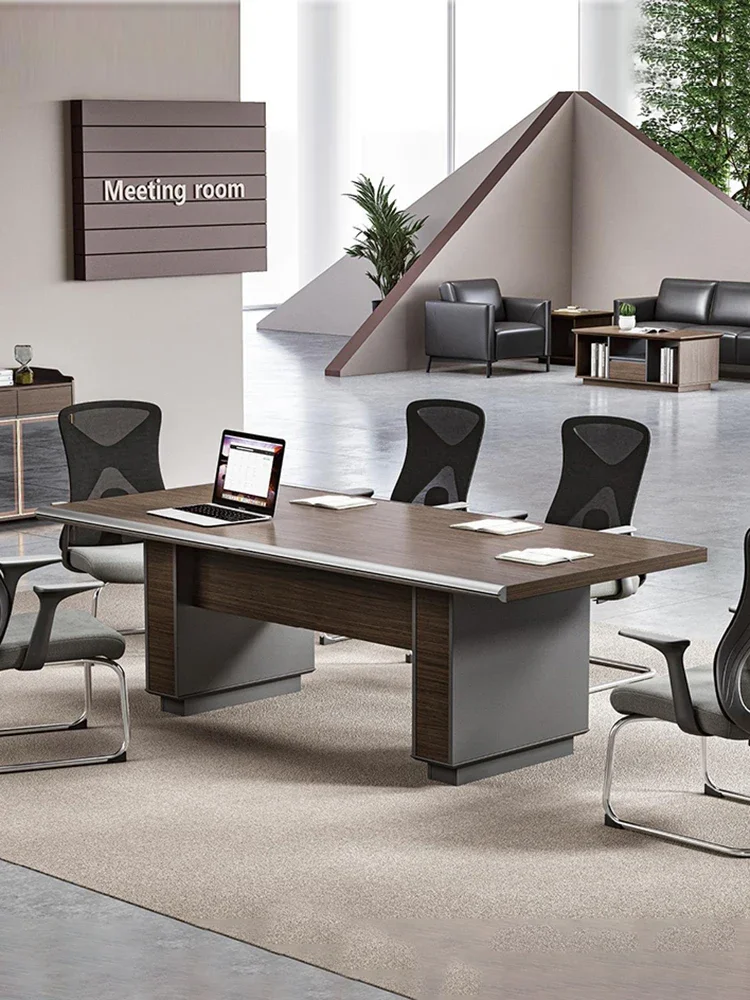 Office furniture large conference table simple modern conference room negotiation reception table and chair combination