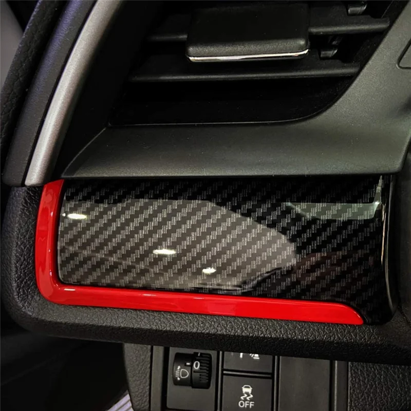 

9Pcs Carbon Fiber Car Console Center Dashboard Cover Trim Decorative Stickers For Honda Civic 10Th 2016-2021 Parts Accessories