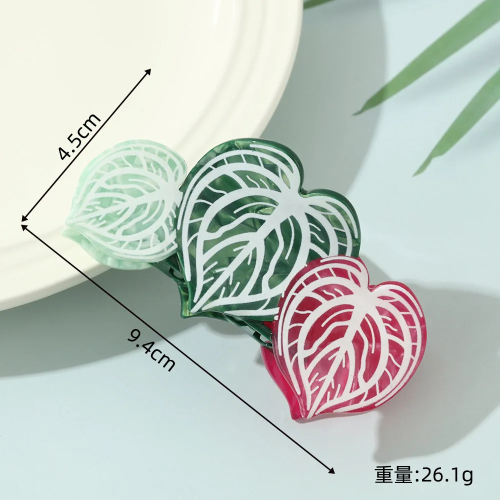 مجموعة كبيرة من أوراق النباتات الاستوائية من Muweordy، تصميم إبداعي، مشابك على شكل أوراق شجر أنيقة، إكسسوارات للشعر للنساء والفتيات