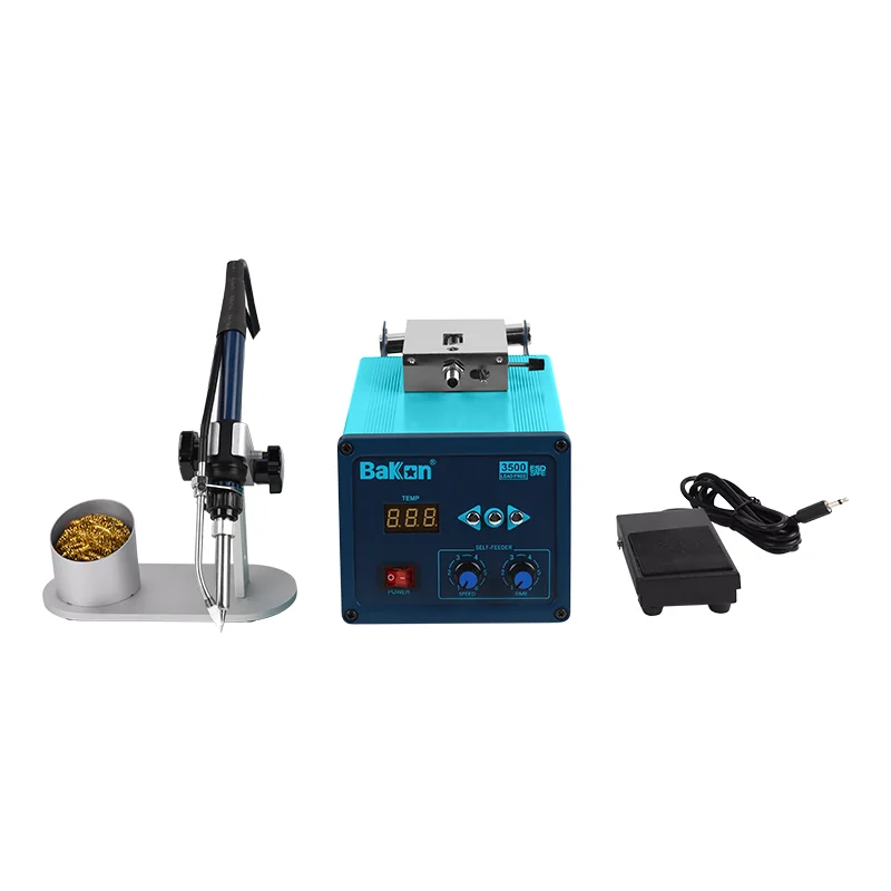 120W Hign Quality Lead Free Digital Soldering Station With Automatic Wire Feeder BK3500