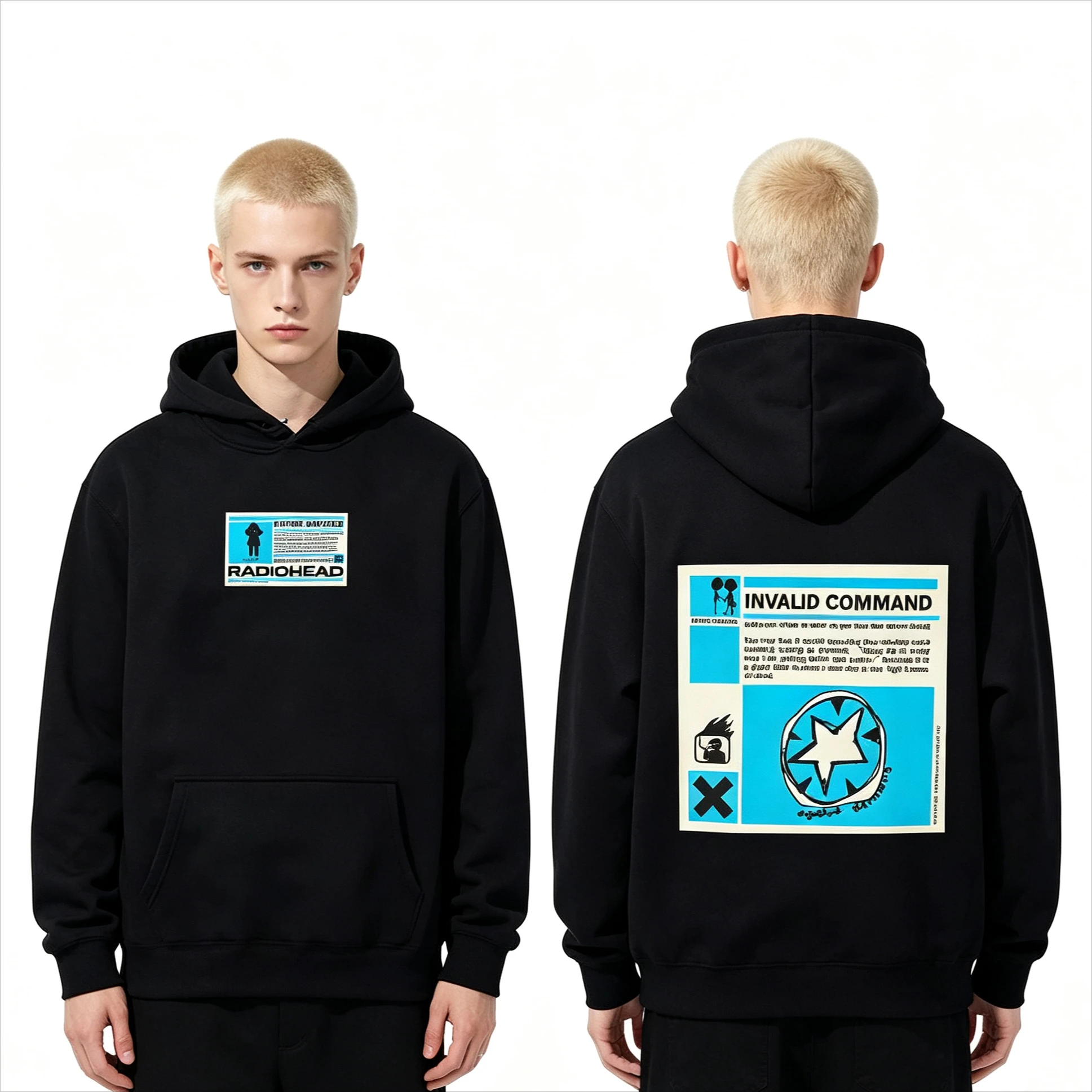 Hot Sale Rock Band Radiohead OK Computer Hoodie Men Women's Hip Hop Casual Oversized Streetwear Perfect for Commute & Loungewear
