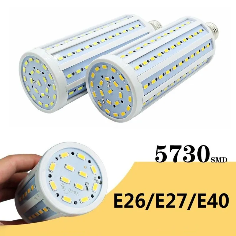 Pop 1PCS 10W 15W 24W 28W 36W 60W 80W 120W 150W LED Lamp E27 5730 SMD 110V/220V Lampada LED Light Lanterna Corn Bulbs Spotlight