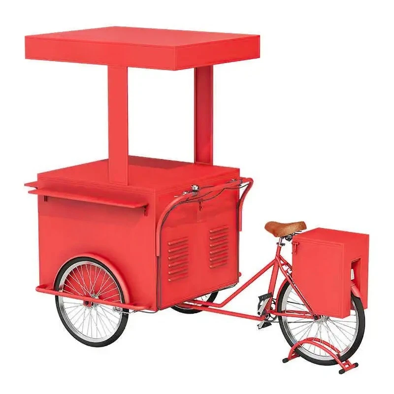 

Mobile Coffee Cart Multifunctional Sales Car Decorations Reverse Cycling Stall Car Outdoor Milk Tea Ice Cream Tricycle
