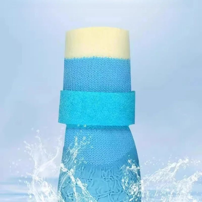 Pet Dog Non Slip Waterproof Stay on Soft Sole Comfortable Shoes Small Dogs Bichon Poodle Dirt Resistant Scratch Proof Paw Boots