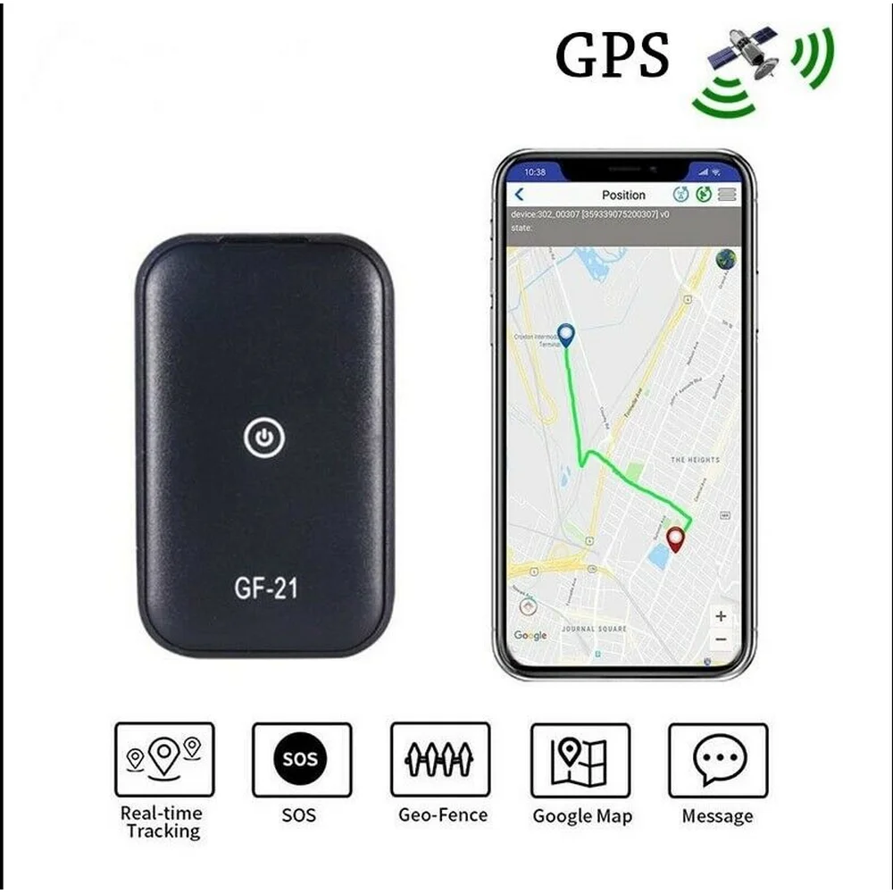 Minirastreador GPS en tiempo Real para coche, dispositivo antipérdida, localizador de grabación de Control de voz, micrófono HD, WIFI + LBS + GPS, localizador Pos, GF21