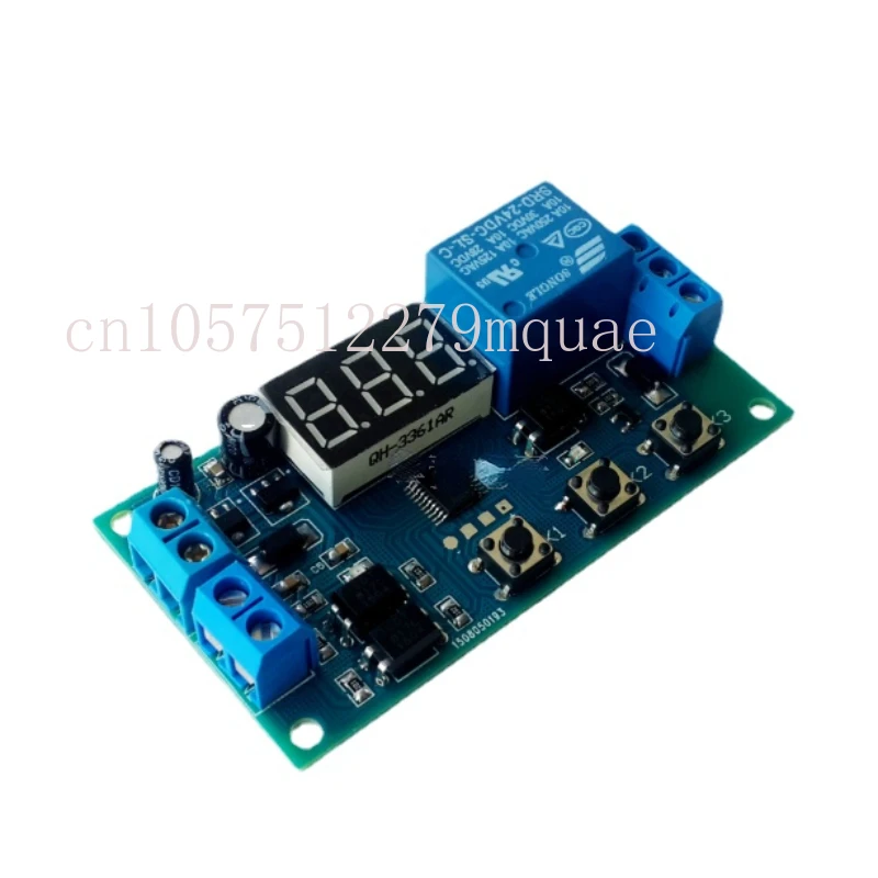 12v24v Two-Way Signal Input One-Way Output Delay Relay Digital Display Module Self-Locking Loop Switch