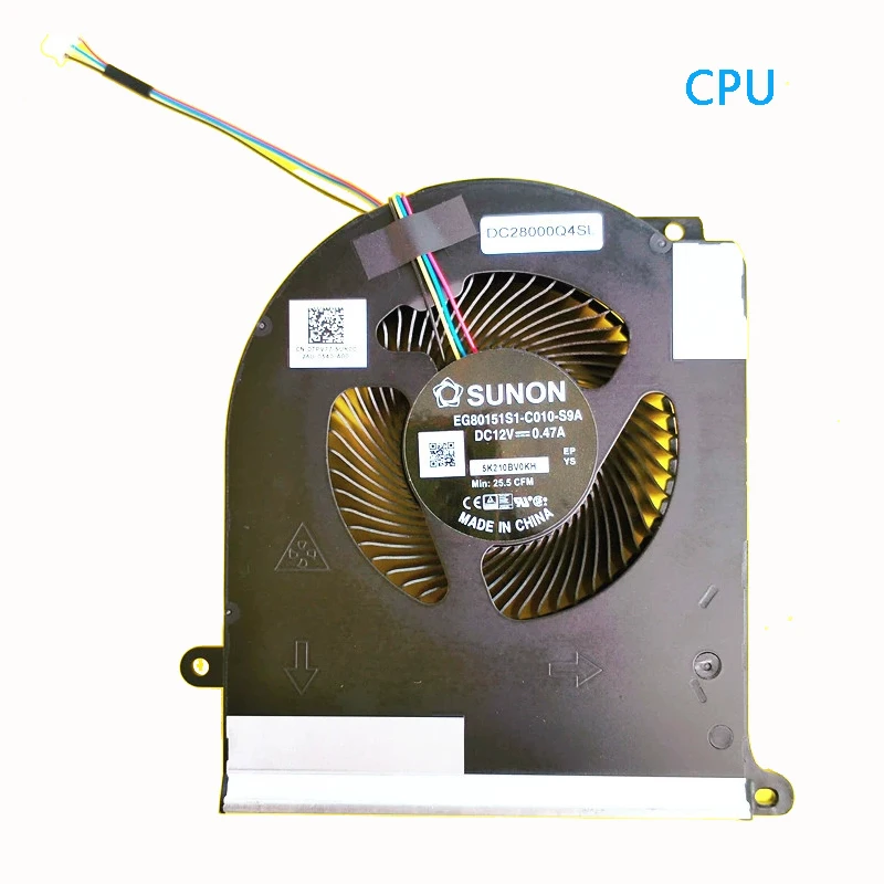 Imagem -03 - Ventilador de Refrigeração Cpu Portátil Original Gpu para Dell Alienware Área 51m r2 0tpv77 0tw5y8 12v Rtx3080 Novo