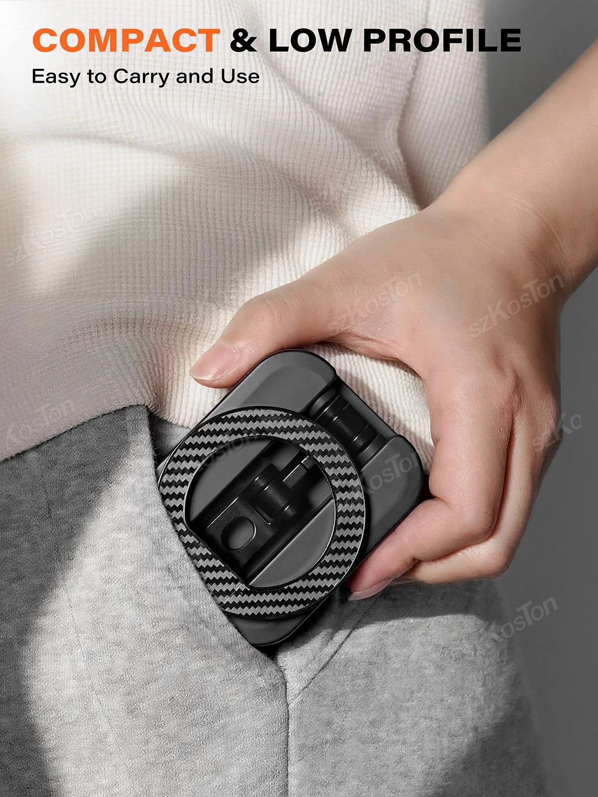 Magnetischer Handyhalter mit Universal-Tablett, Tischklemme, Fitnessstudio-Telefonständer, doppelseitige Magnete für iPhone 17–12-Serie – Detail 8