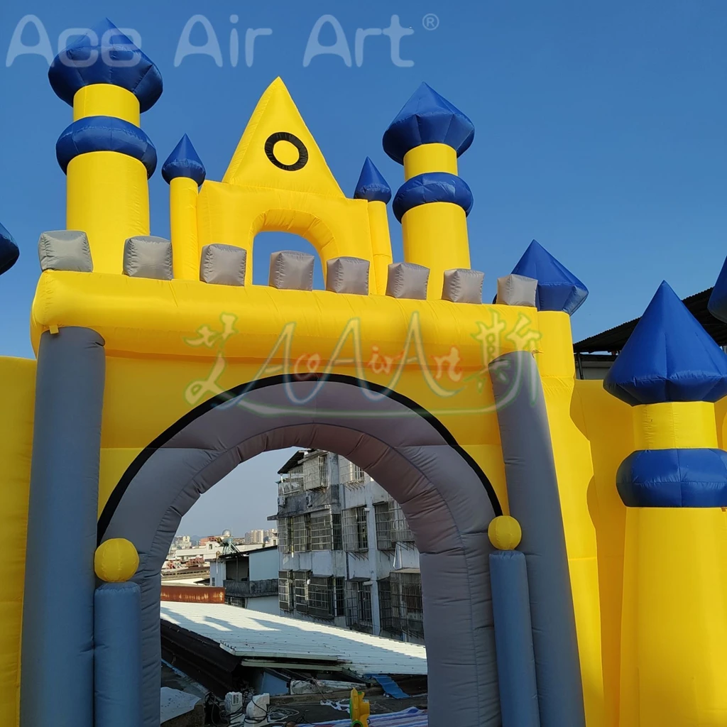 Arco inflável ar explodir crianças castelo arco inflável castelo portão inflável castelo arco