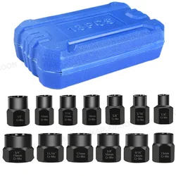 Nut Extractor Socket Impact Bolt Nut Screw Remover Tool Set Sleeve Set Damaged Rusty Bolt Removal Tool