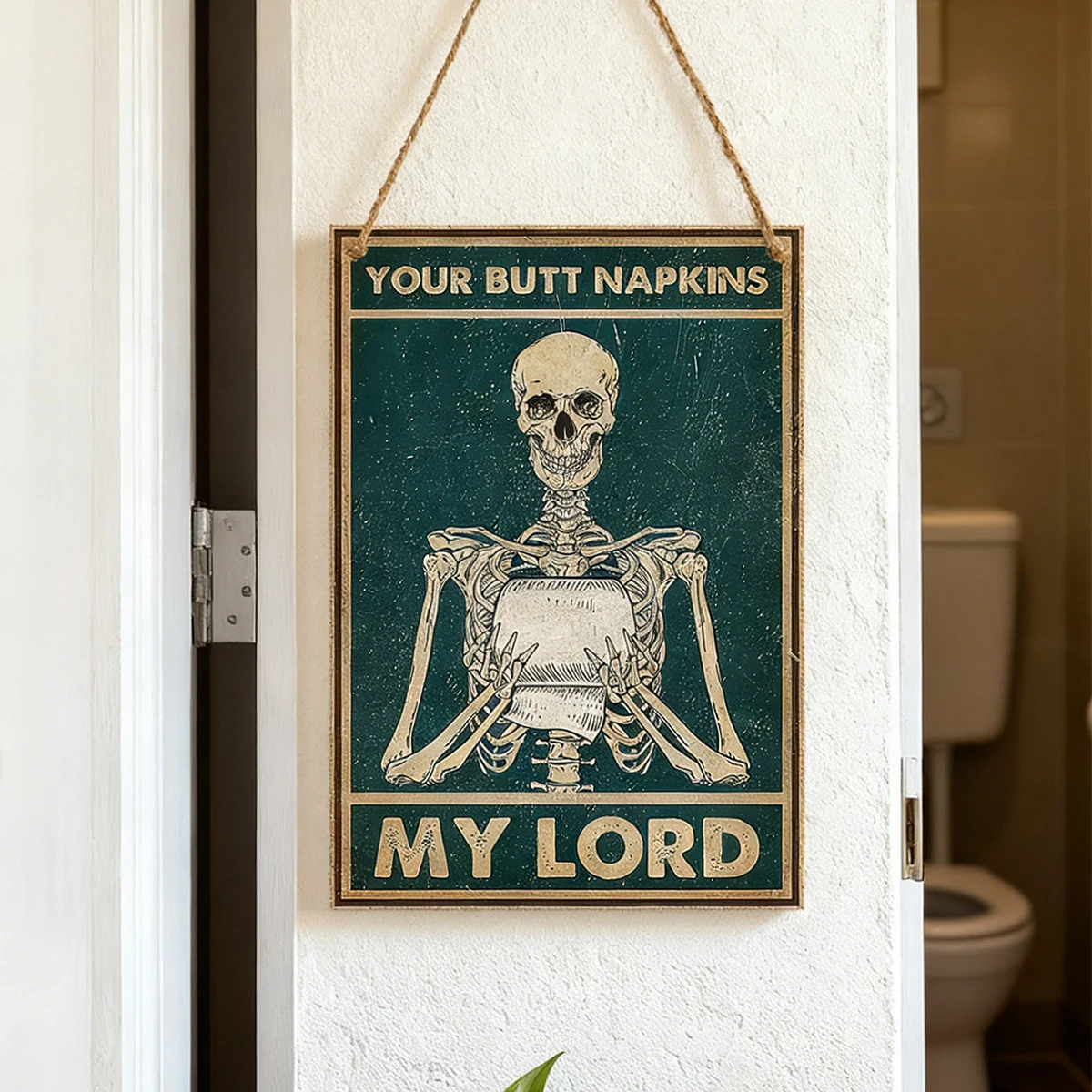 1 STÜCK, moderner kreativer Totenkopf mit einem Seidenpapiermuster, dekoratives Schild, Heimdekorationsschild aus Holzmaterial