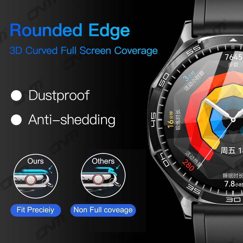 Screen Protector for Huawei Watch GT5 Pro 46mm 42mm 41mm HD Anti-scratch Full Coverage Protective Film Accessories (Not Glass)