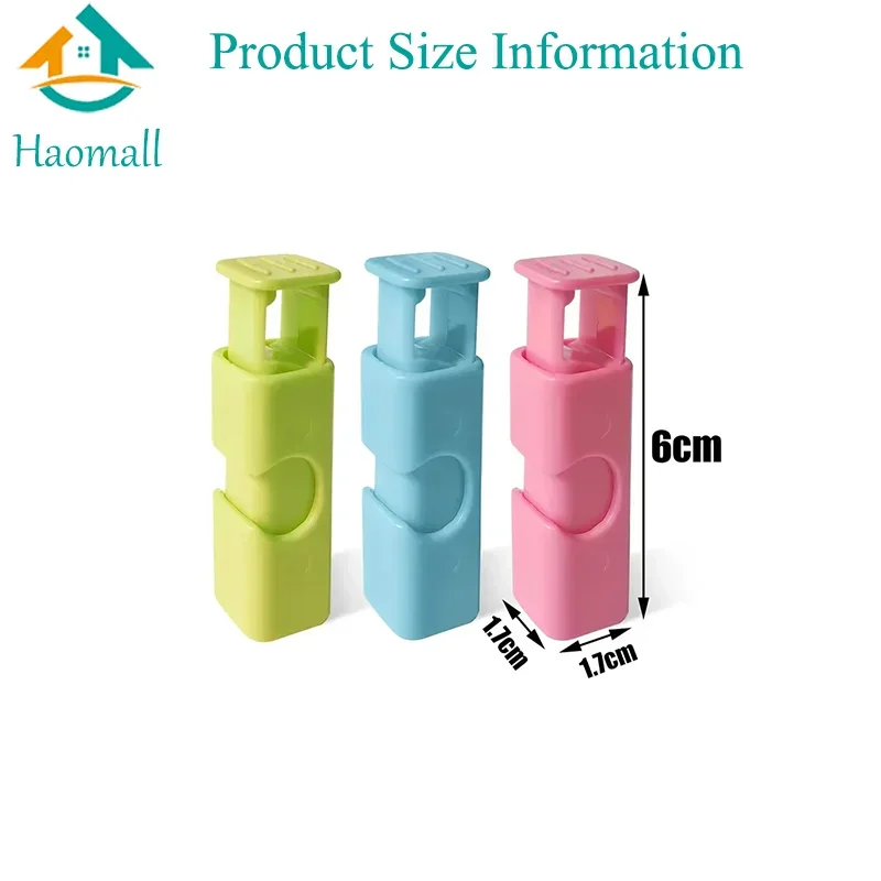 Protable Sealing Bag Clip Reusable Fresh Food Storage Tools Plastic Sealer Clamp Snack Bread Seal Bag Home Kitchen Storage Clips