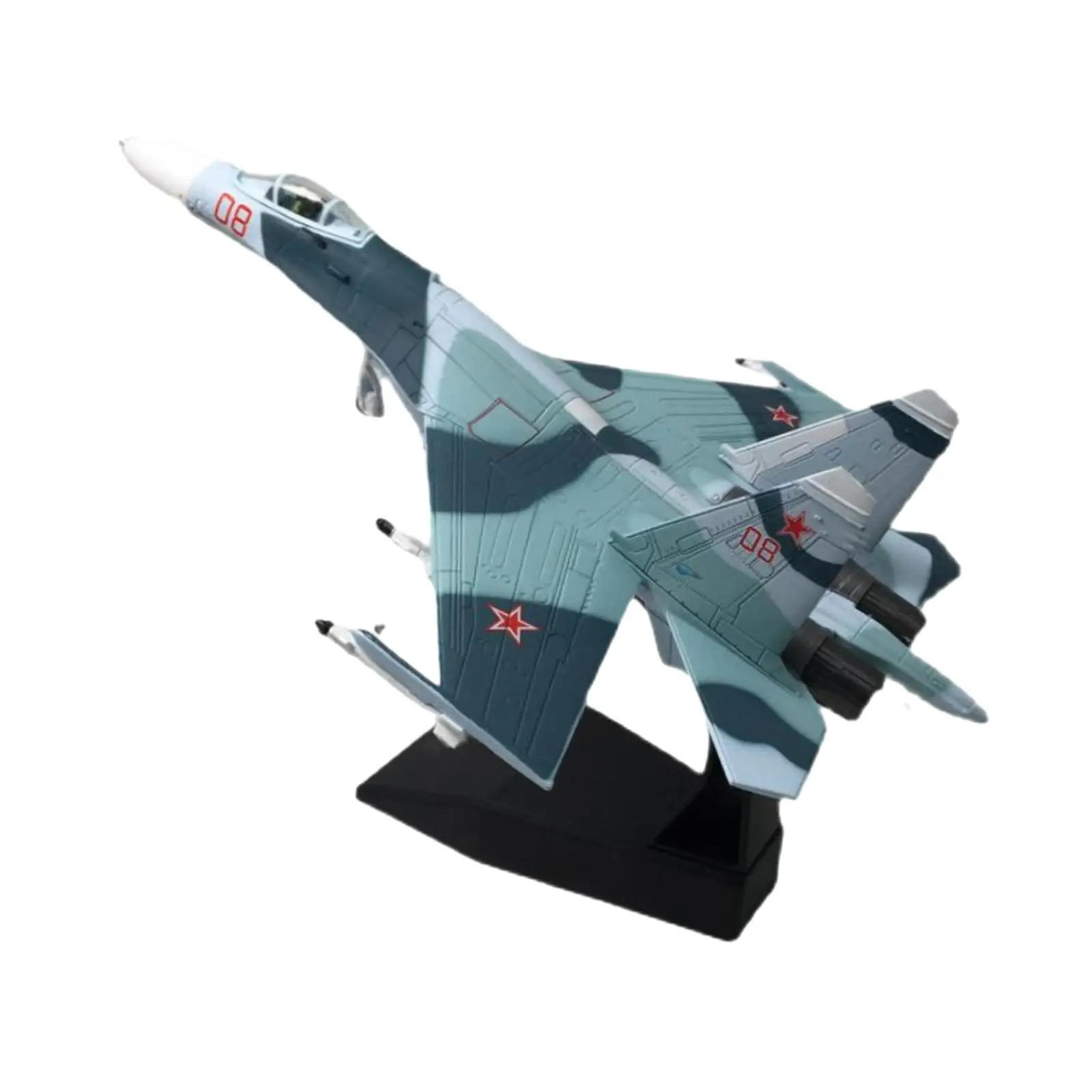 Alloy 1/100 Fighter Airplane Model Collectables Souvenir with Base Metal Plane Model for Home Bookshelf Office Living Room Cafe