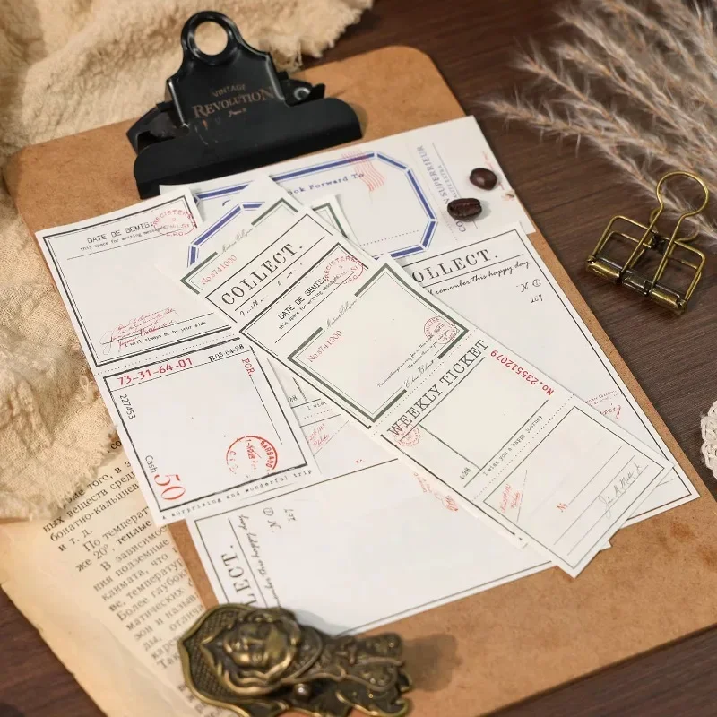 50 arkuszy Monolog notesy Retro kolaż papier do pisania pakiet notesy księga gości 143*65mm materiał podstawowy pamięć Memo