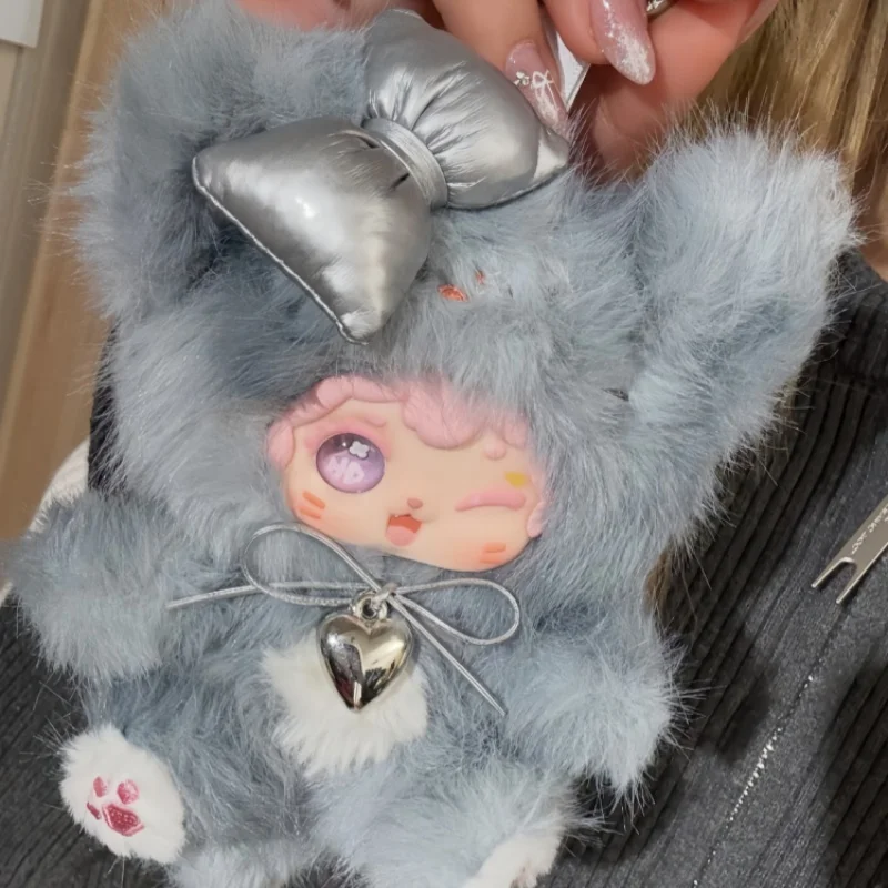 

Nini Poka Fluffy Collection Series Blind Box Bunny Vinyl Plush Pendants Trendy Toys Ornaments Decorations New Arrivals In Stock