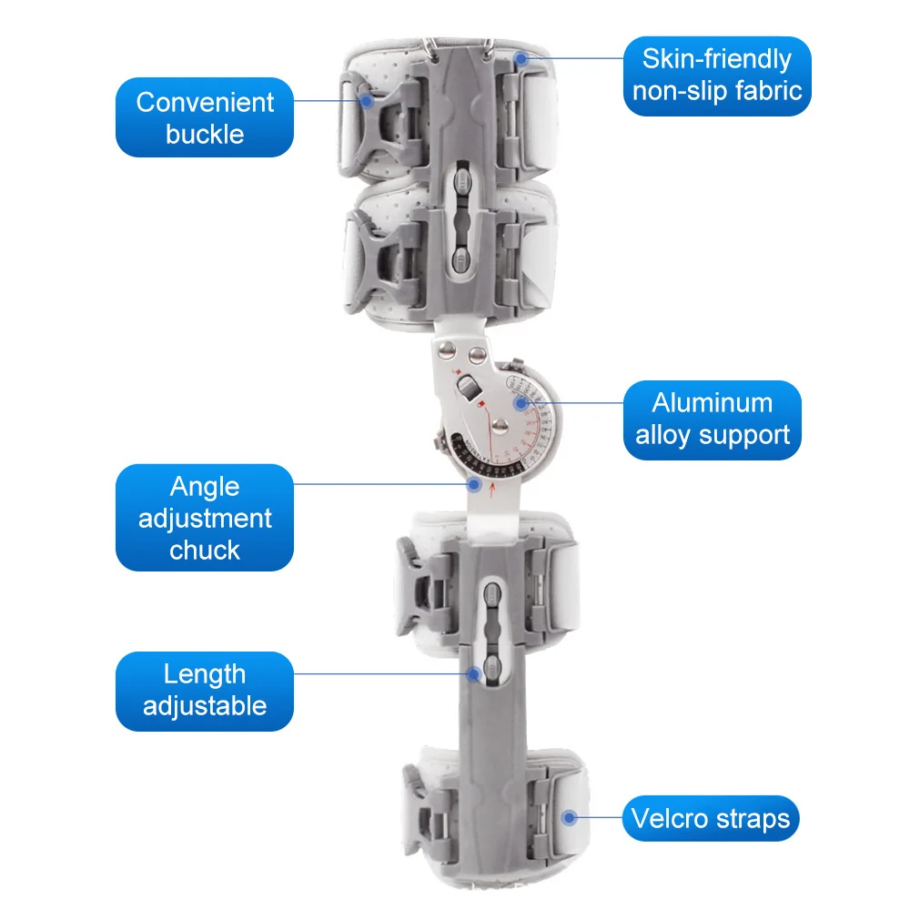 

Регулируемый фиксатор коленного сустава для лечения переломов, растяжений связок, послеоперационный медицинский бандаж для мениска и нижних конечностей