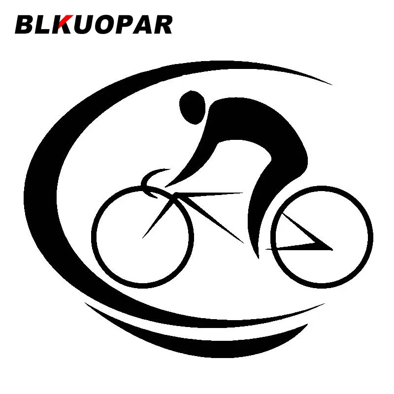 BLKUOPAR Bicycle Exercise Car Stickers Fashionable Decals Vinyl Car Accessoriesp Campervan Snowboard Scratch-Proof Waterproof