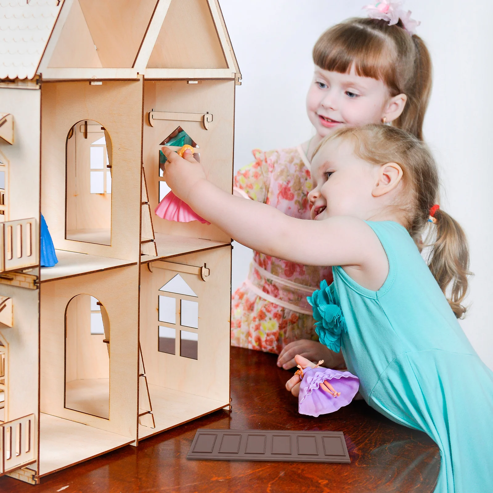 

Peel and Stick Dollhouse Trim Self Adhesive Molding Wall Wainscoting Panel Perfect for Modern Micro Scenes Realistic Details