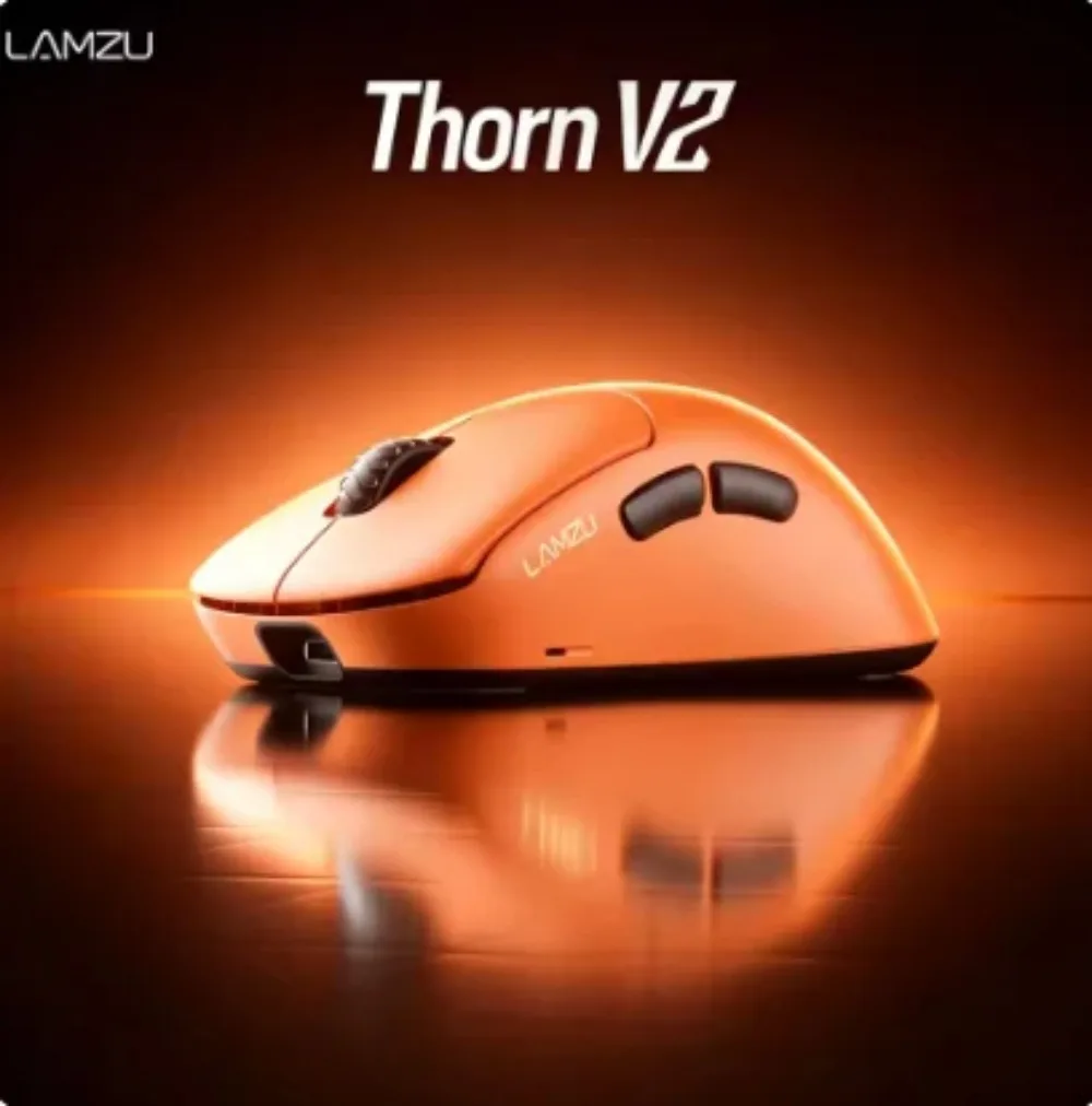 LAMZU Thorn V2 Wireless Gaming Mouse PAW NEXT Dual 8K 55g Lightweight  Right-Handed Ergonomic Nordic 54H20 Gaming Accessories