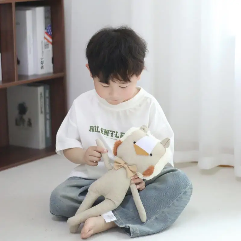 漫画のライオンの人形のシーンの装飾,子供のための快適な生地のおもちゃ,ベビーギフト,新しい
