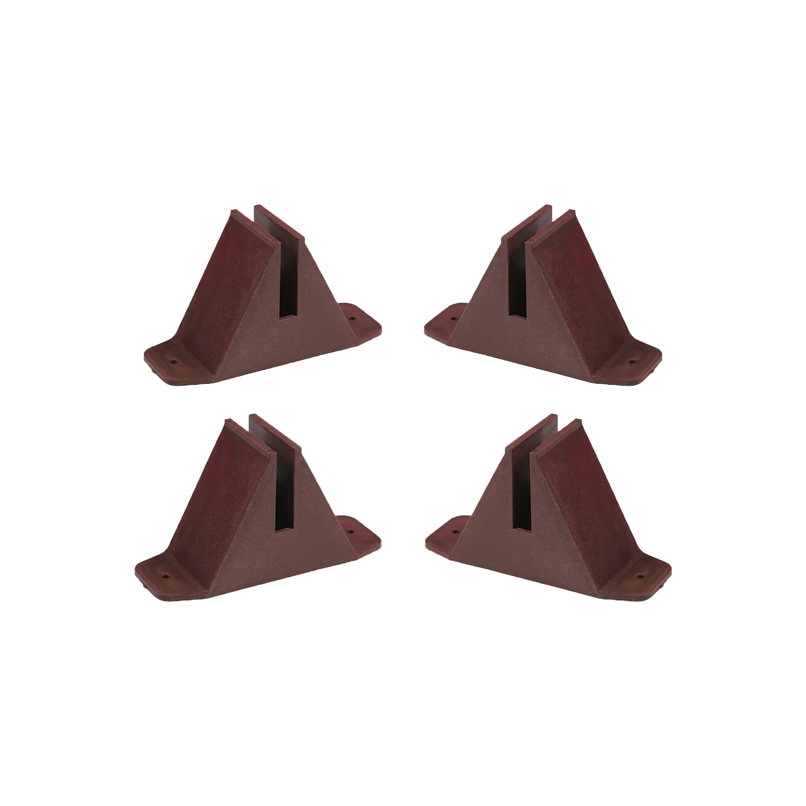 

4Pcs Easy Reinforcement Plastic Fence Base Garden Support Holder Kit Fence Support Fences Base Kit Garden Accessory